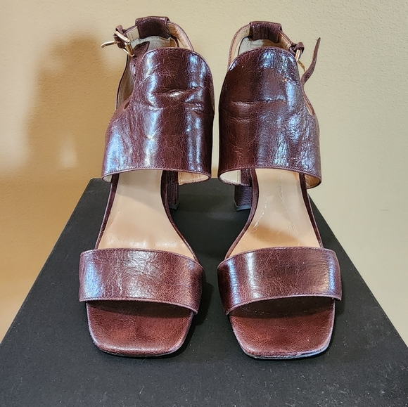 Banana Republic Shoes - Banana Republic Blyss Block Heels - Brown - Size 8